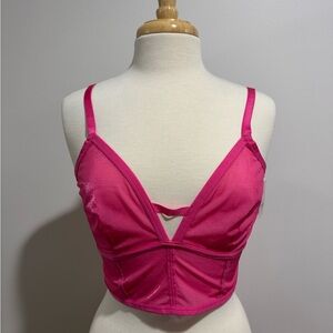 NWT Auden Pink Unlined Bralette Size XL